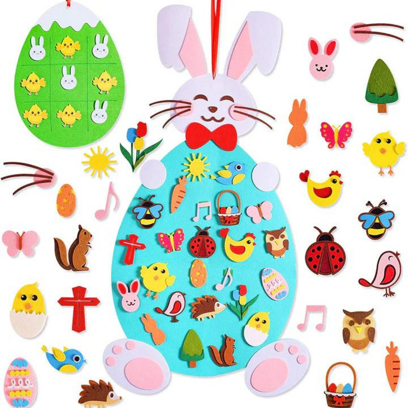 Easter Wonderland Feltboard - Slip kreativiteten løs med genanvendelige figurer!