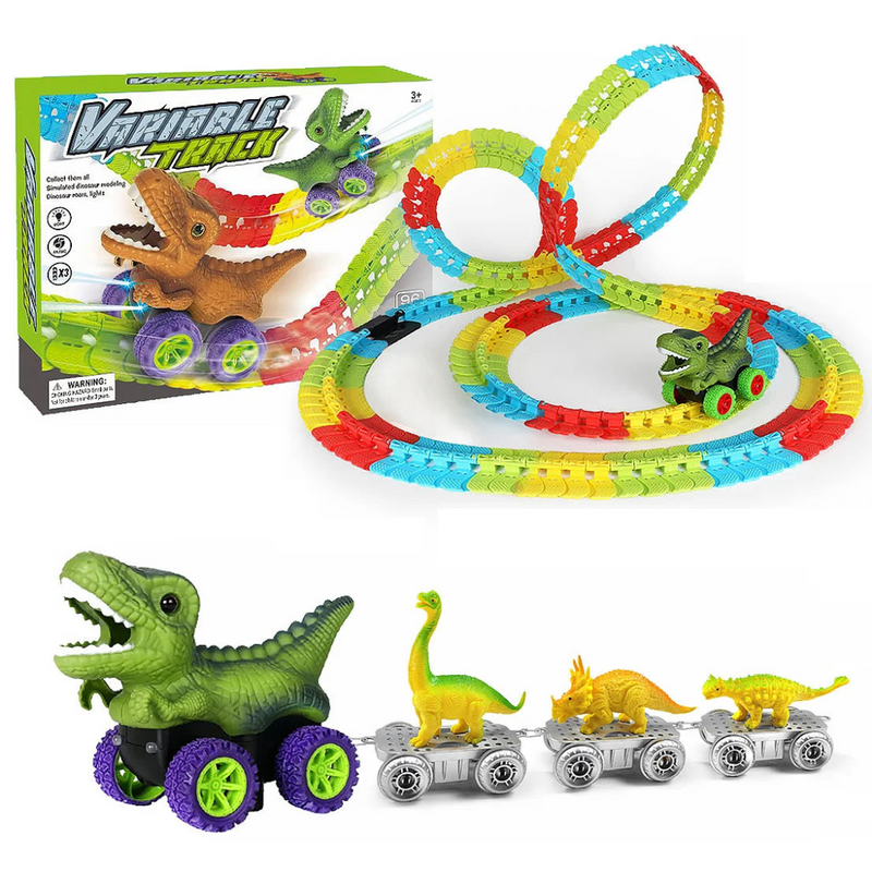 DinoRacer Adventure Track Set - Slip Fantasien Løs med en Brølende Dinosaur Raceroplevelse