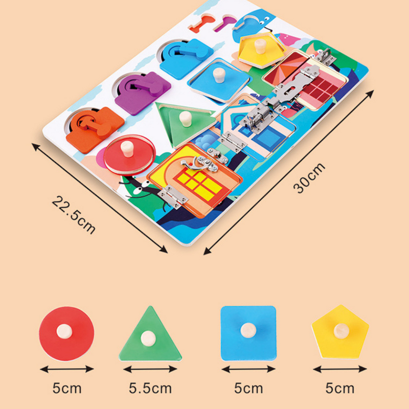 Sensory Learning Board - Den ultimative legeplads for små udforskere til at vække nysgerrighed og sjov