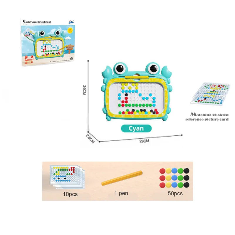 Crabby Magnetic Tablet - Lås Op for Uendelig Læring og Sjov med Vores Innovative Magnetiske Tegnebræt