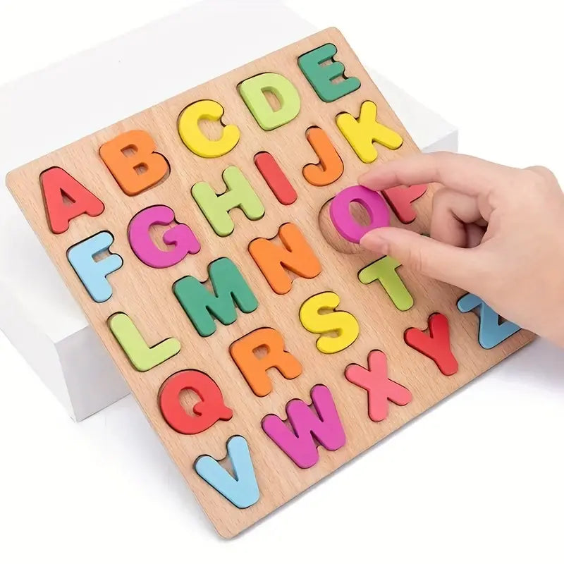 Educational Puzzle Set (3 stykker) - Udforsk Læringens Glæde med Vores Magiske Træpuzzler